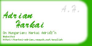 adrian harkai business card